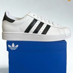 Size 8.5w - Adidas Superstar II W Cloud White Gold Metallic Women’s JS4010 New